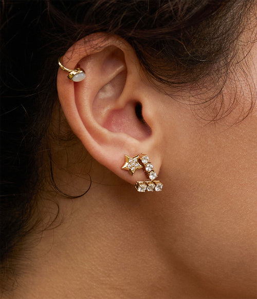 Boucles d'oreilles Caterina (Acier doré)