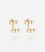 Boucles d'oreilles Caterina (Acier doré)