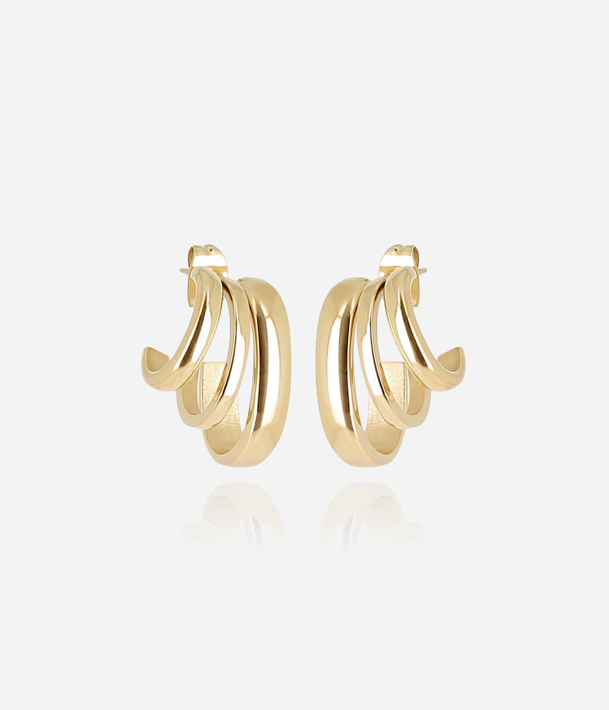 Boucles d'oreilles Tawny (Acier doré)