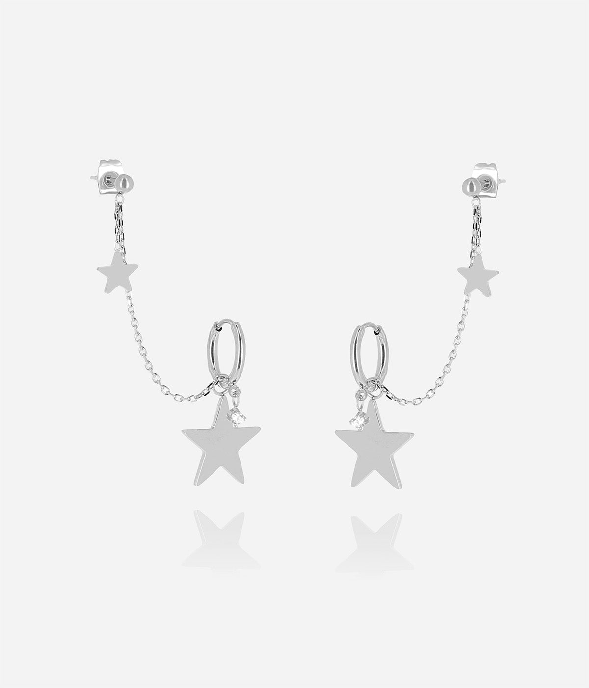 Boucles d'oreilles Ophelia (Acier)