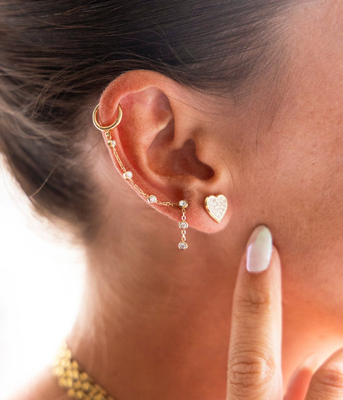 Boucles d'oreilles Ageha (Acier)