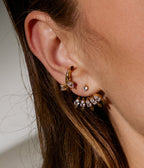 Boucles d'oreilles Stoneto (Acier doré)
