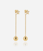 Boucles d'oreilles Aghione (Acier doré)