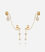 Boucles d'oreilles Paceco (Acier doré)