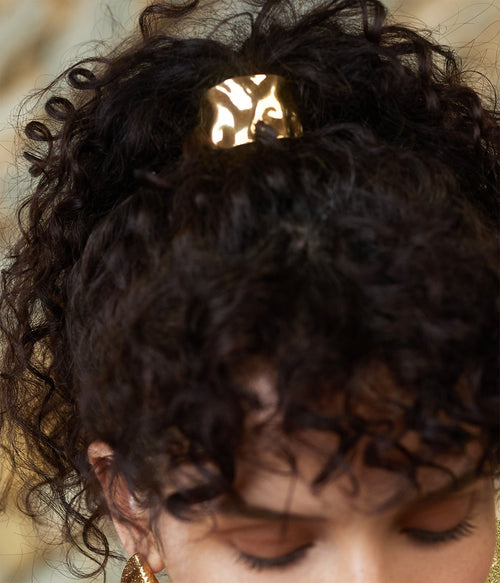 Barrette Maylin (Acier doré)