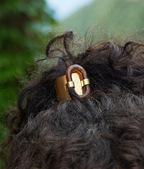 Barrette Ailani (Acier doré)