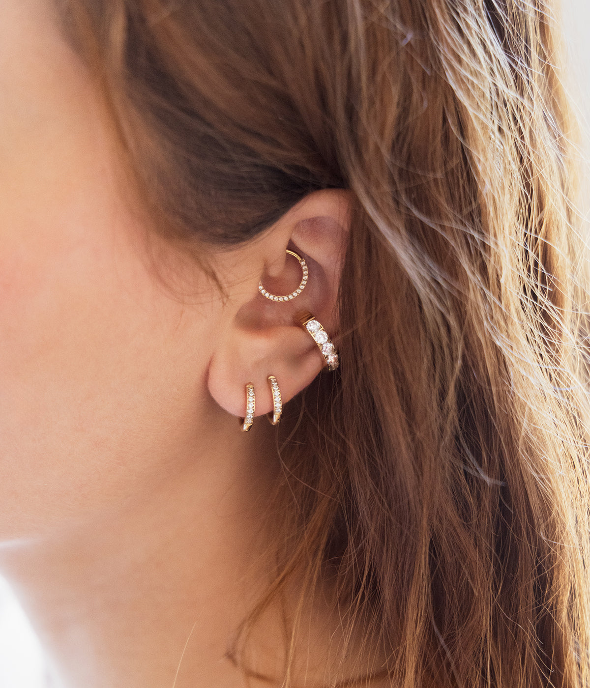 Piercing Fitii M (Acier doré)