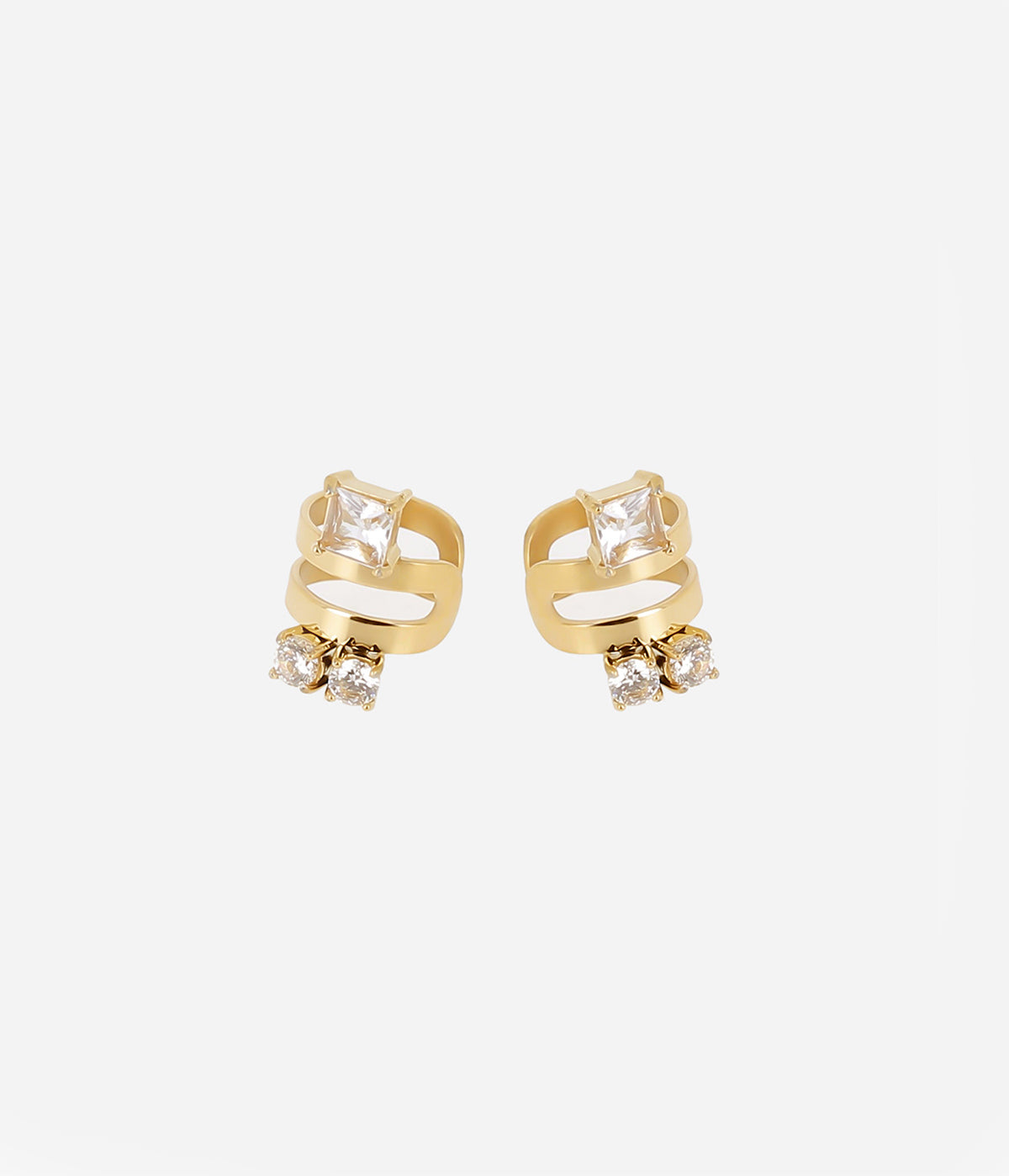 Earcuffs Pio (Acier doré)