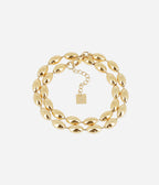 Collier Nyra (Acier doré)