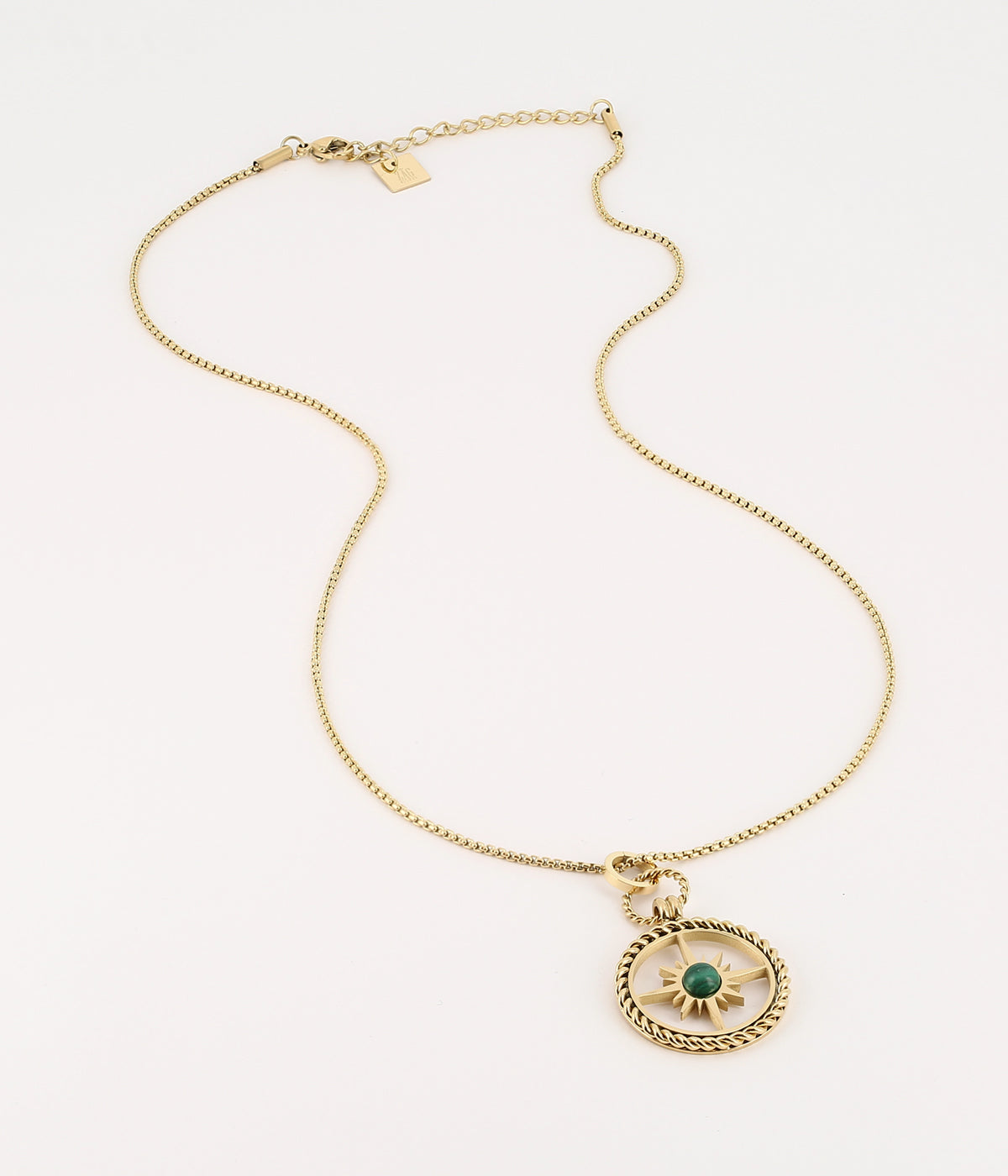 Collier Compass (Acier doré)