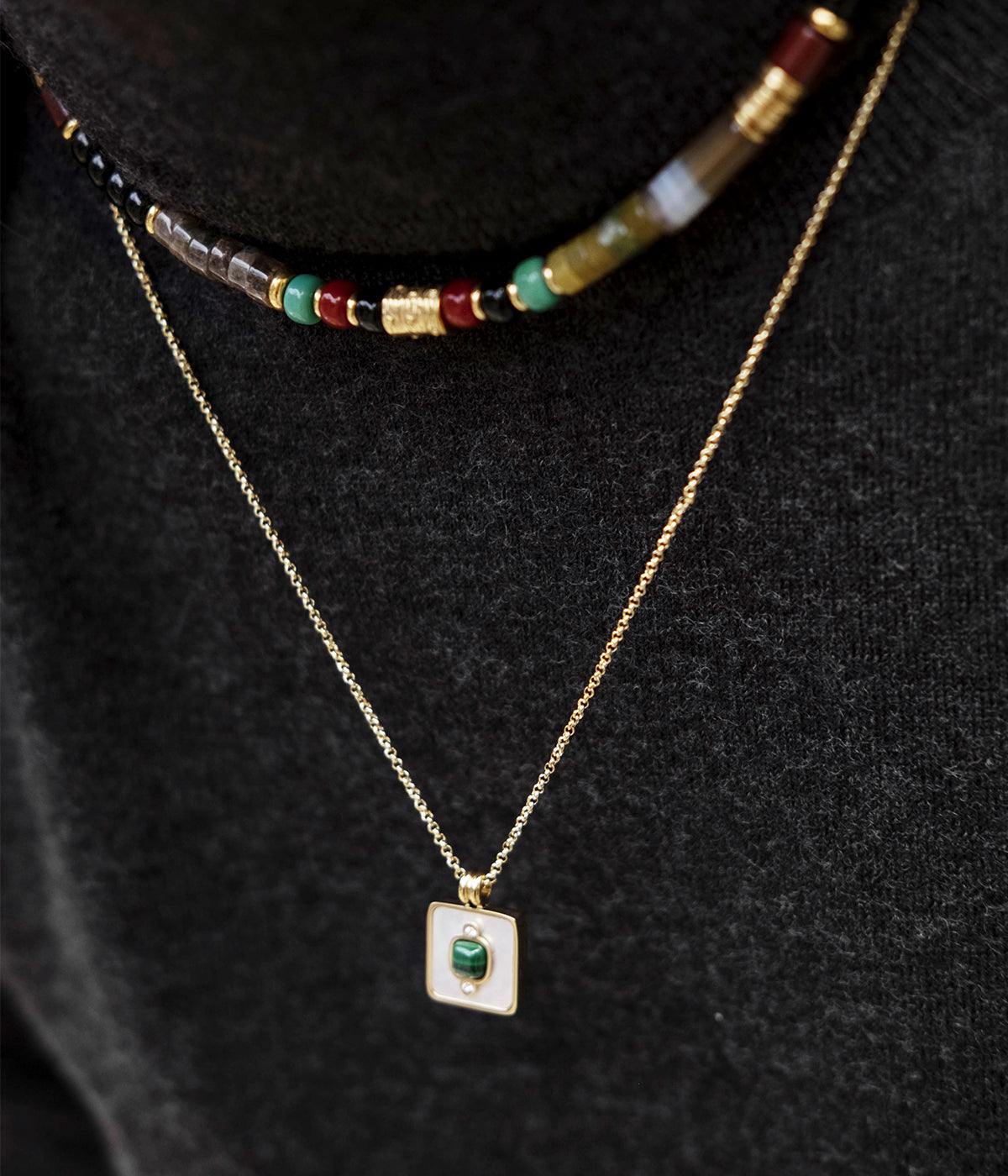 Collier Mula (Acier doré)