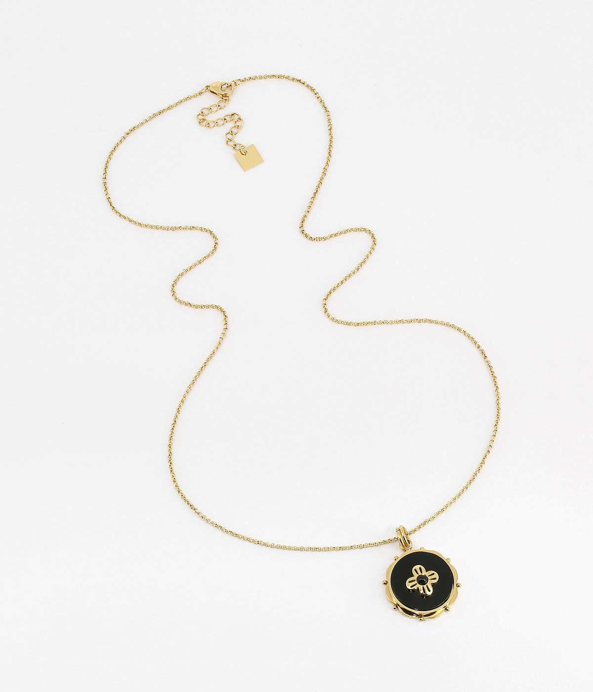 Collier Silène (Acier doré)