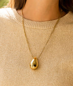 Collier Lacrima (Acier doré)