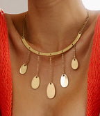 Collier Pineto (Acier doré)