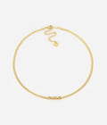 Collier Smiley (Acier doré)