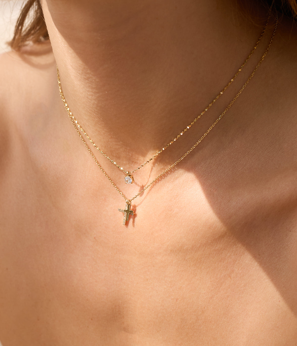 Collier Quarto (Acier doré)