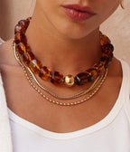 Collier Oedipe (Acier doré)