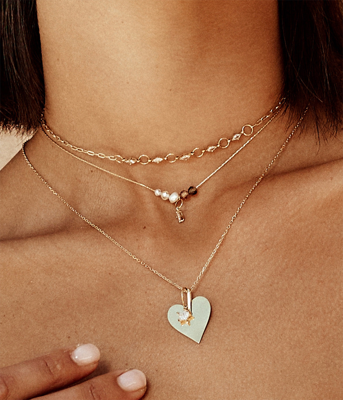 Collier Aito (Acier doré)