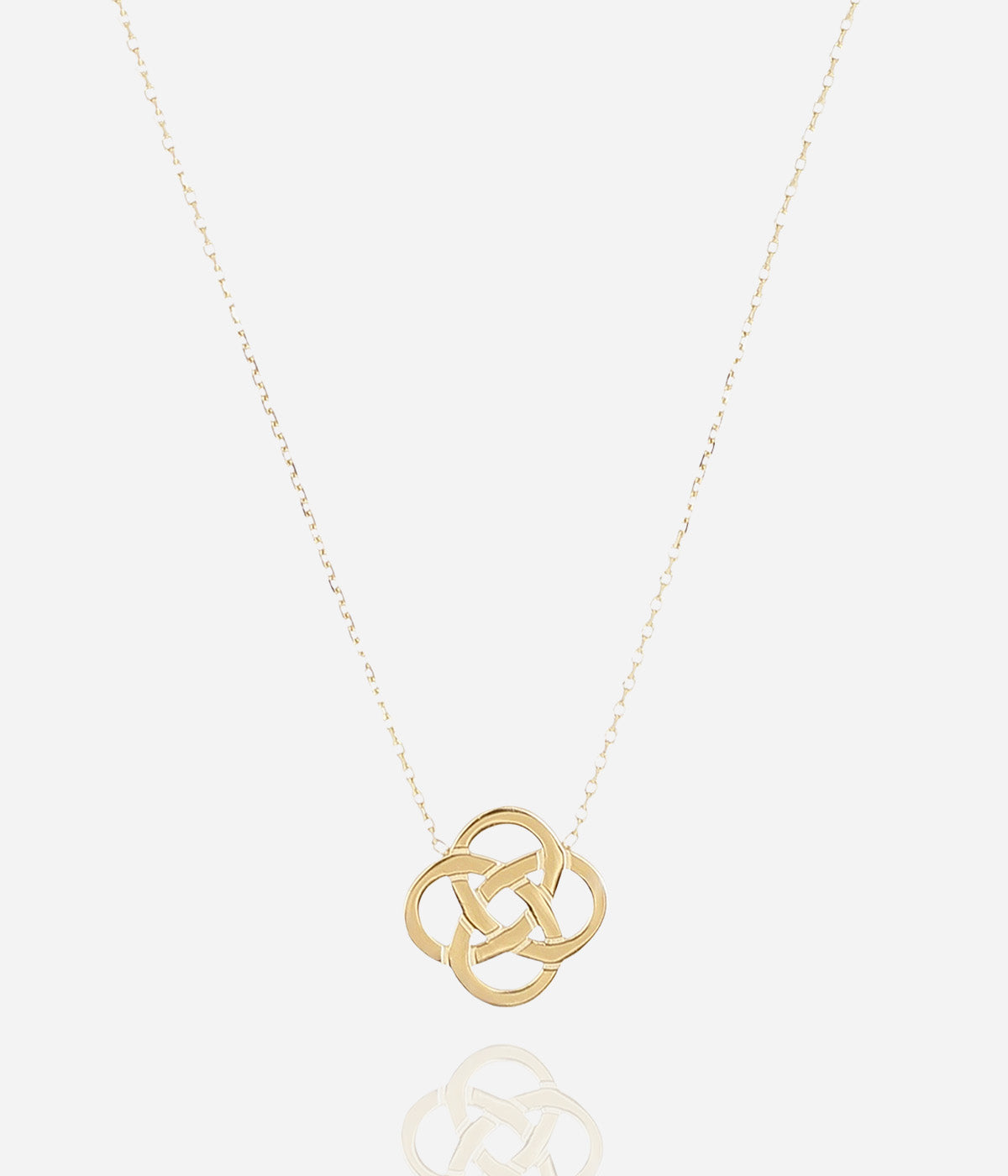 Collier Infini Acier doré