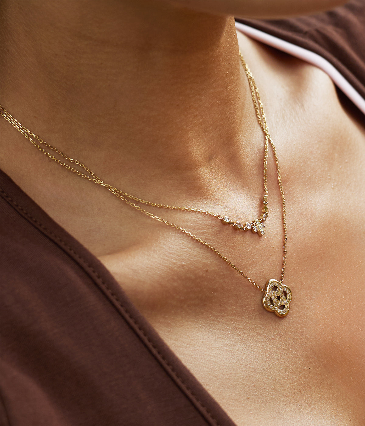 Collier Eternel (Acier doré)