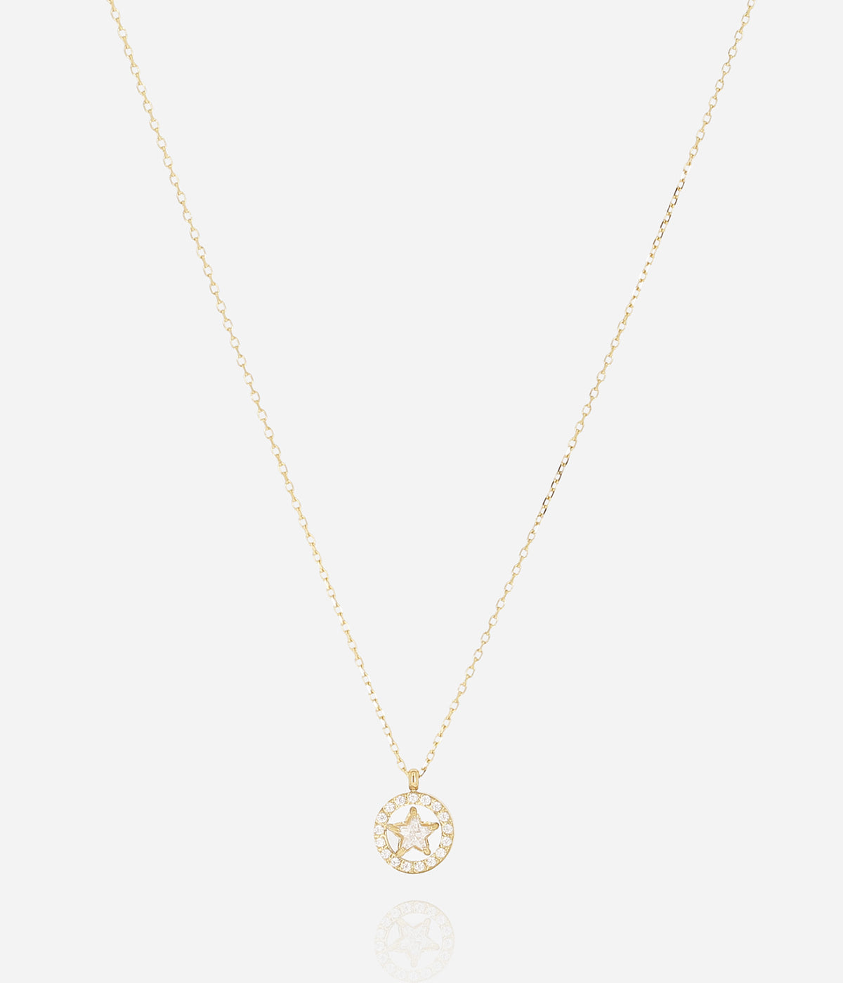 Collier Alvéria (Acier doré)