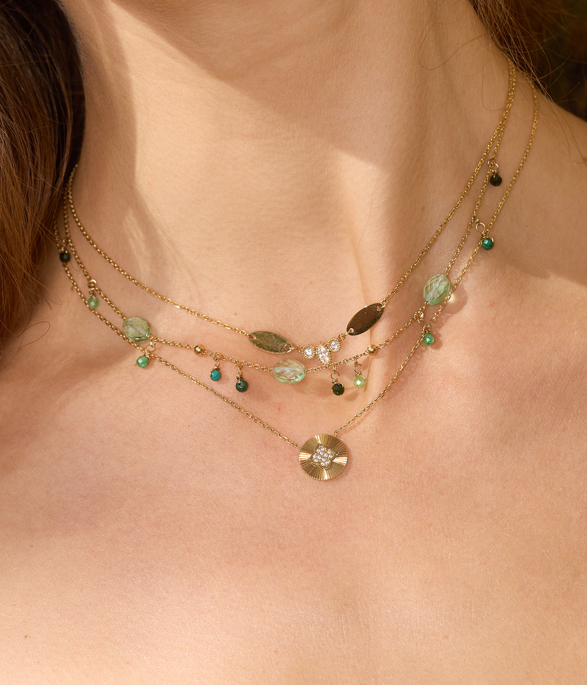 Collier Barega (Acier doré)
