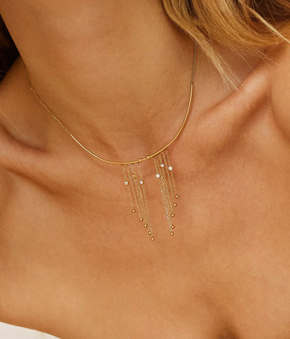 Collier Gallico (Acier doré)