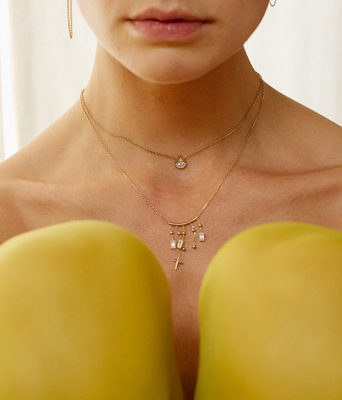 Collier Cutro (Acier doré)