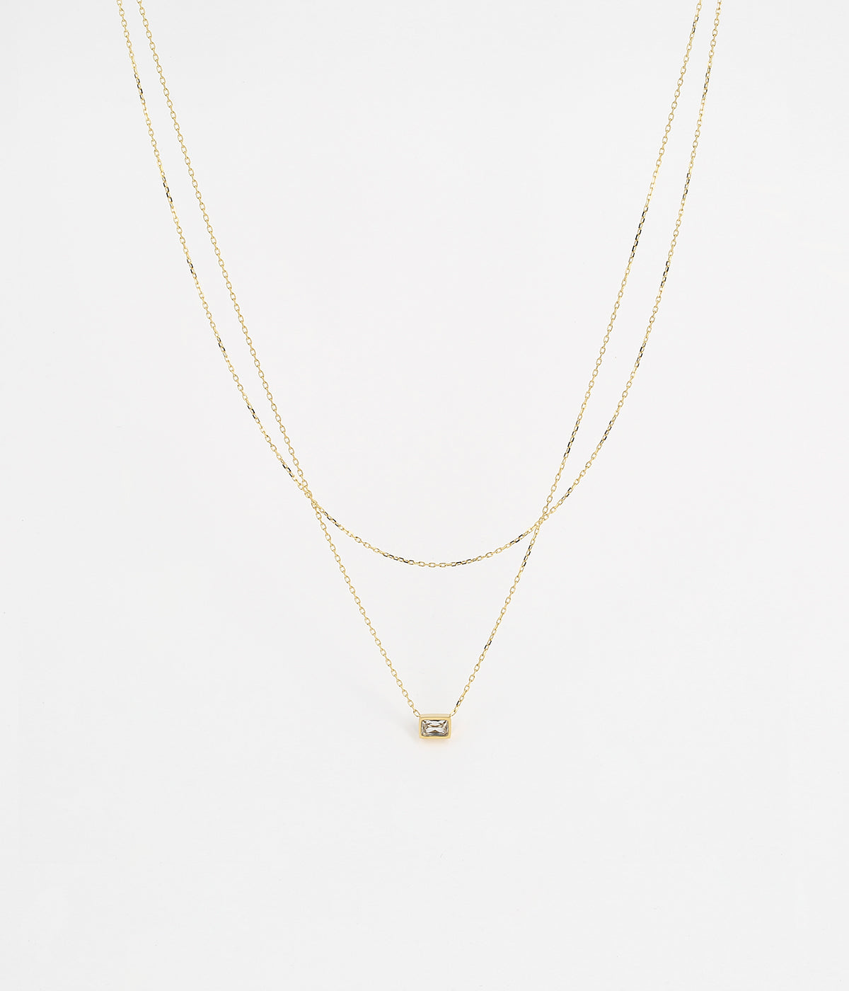 Collier Gravity (Acier doré)