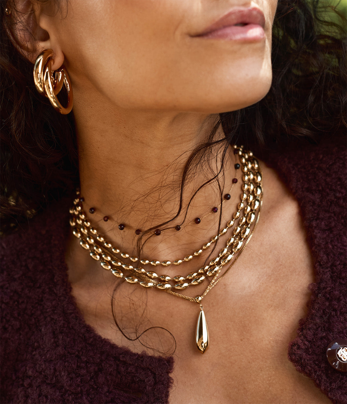Collier Loryn (Acier doré)