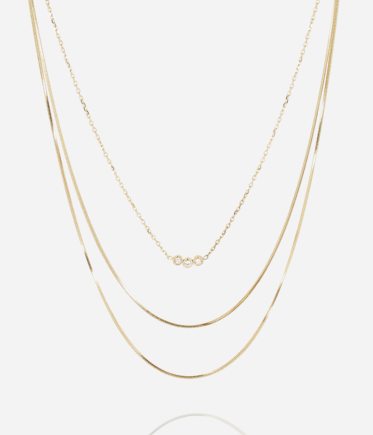 Collier Bankina (Acier doré)