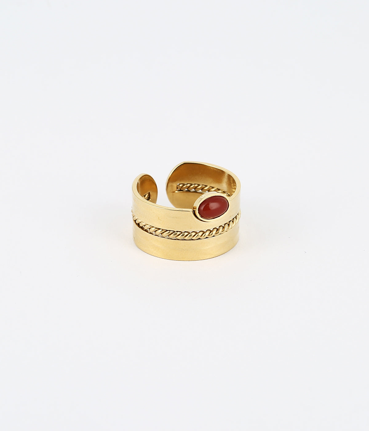 Bague Sicilia (Acier doré)