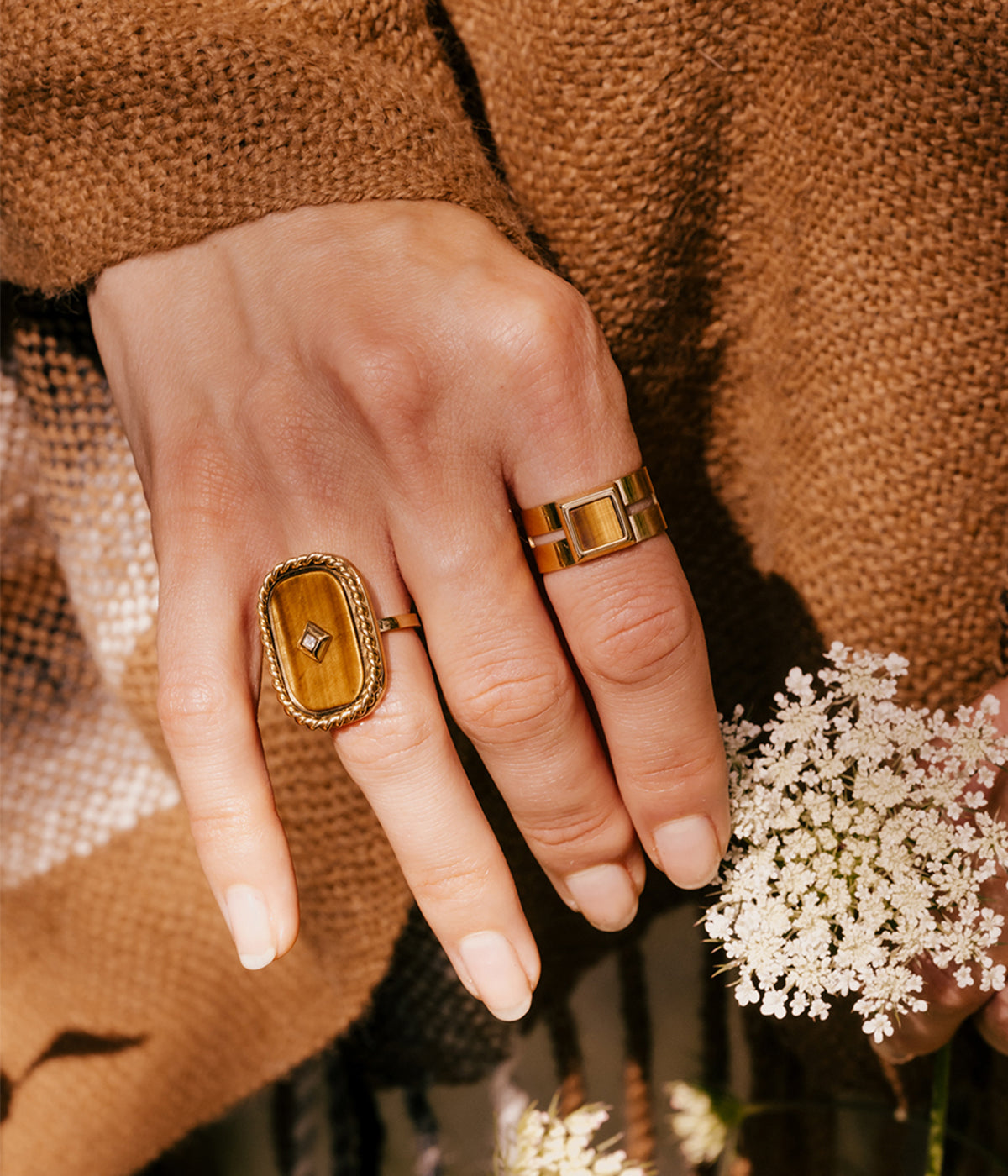Bague Elijah (Acier doré)