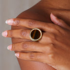 Bague Thyssen (Acier doré)