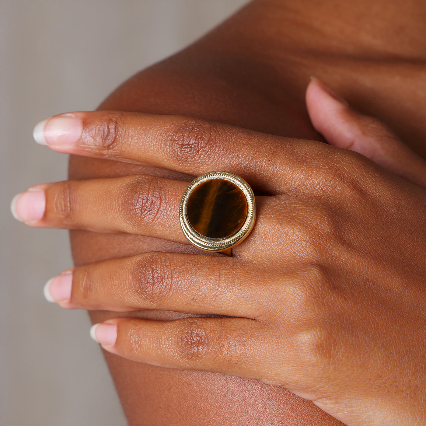 Bague Thyssen (Acier doré)