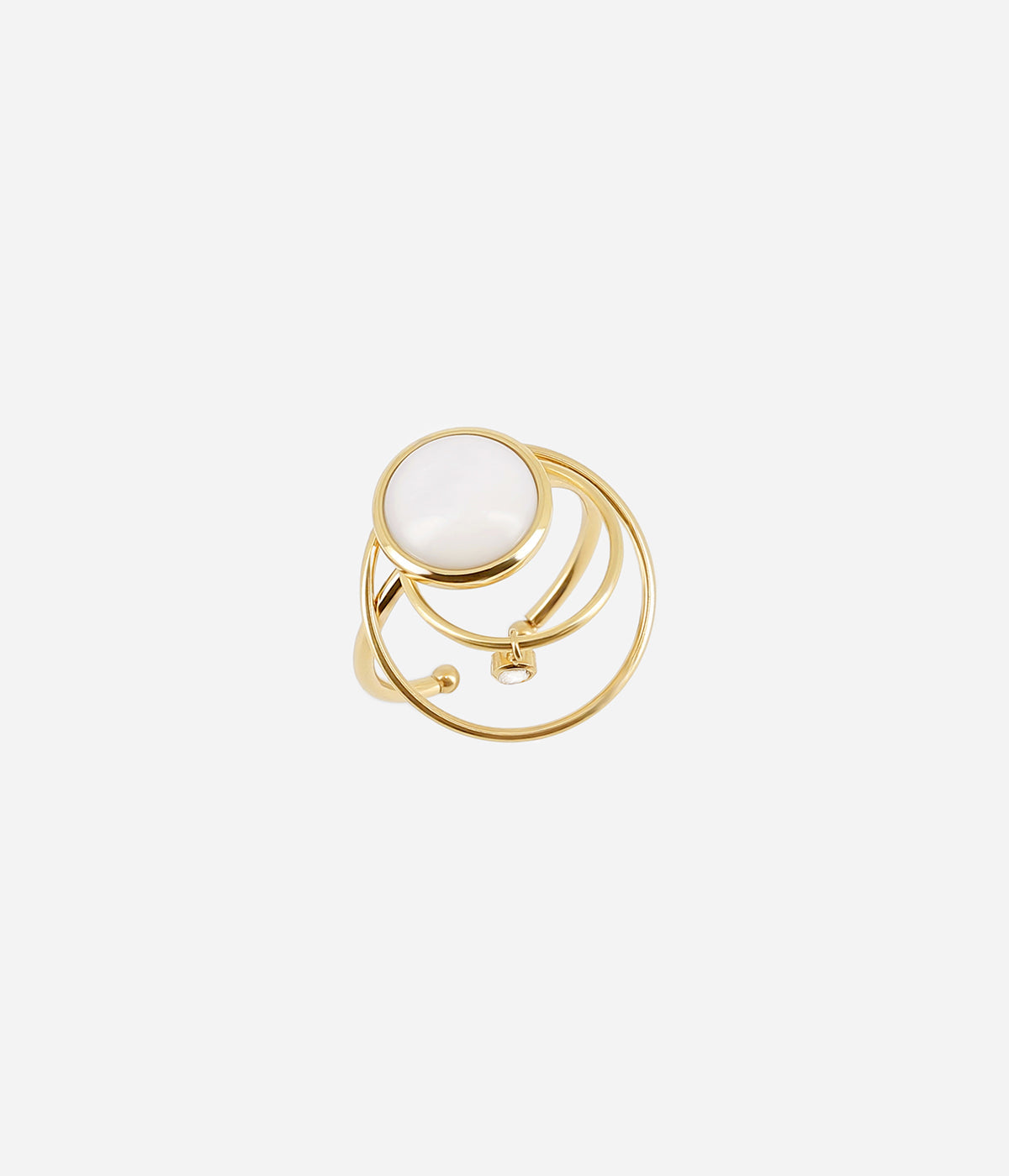 Bague Maïane (Acier doré)