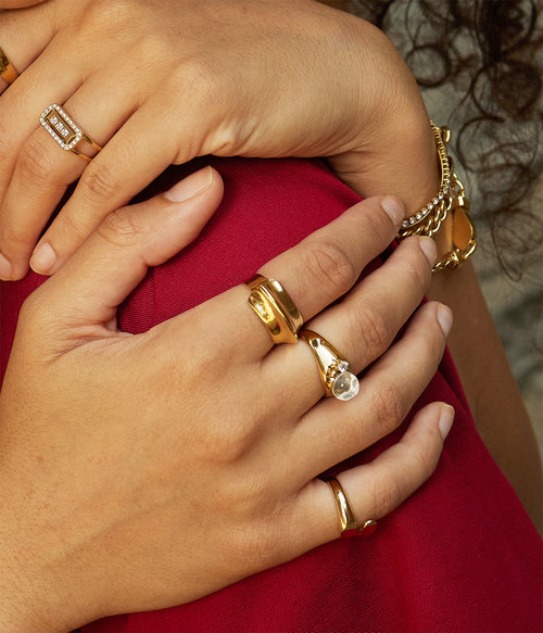 Bague Seton (Acier doré)