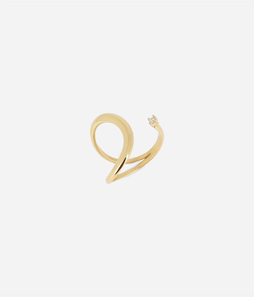 Bague Ottava (Acier doré)