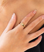 Bague Themis (Acier doré)