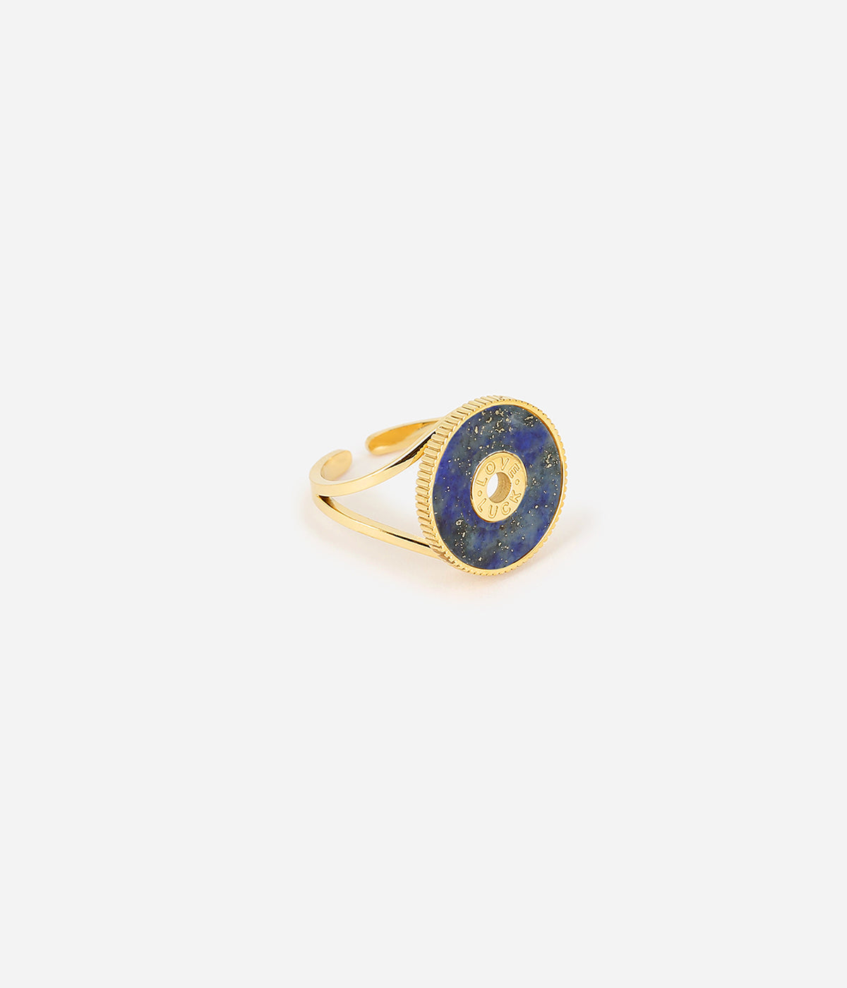 Bague Luck Love (Acier doré)