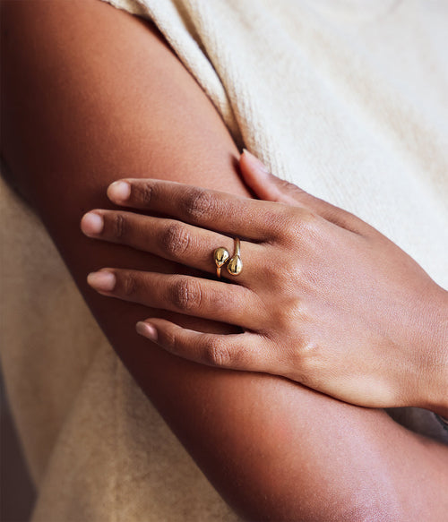 Bague Teru (Acier doré)