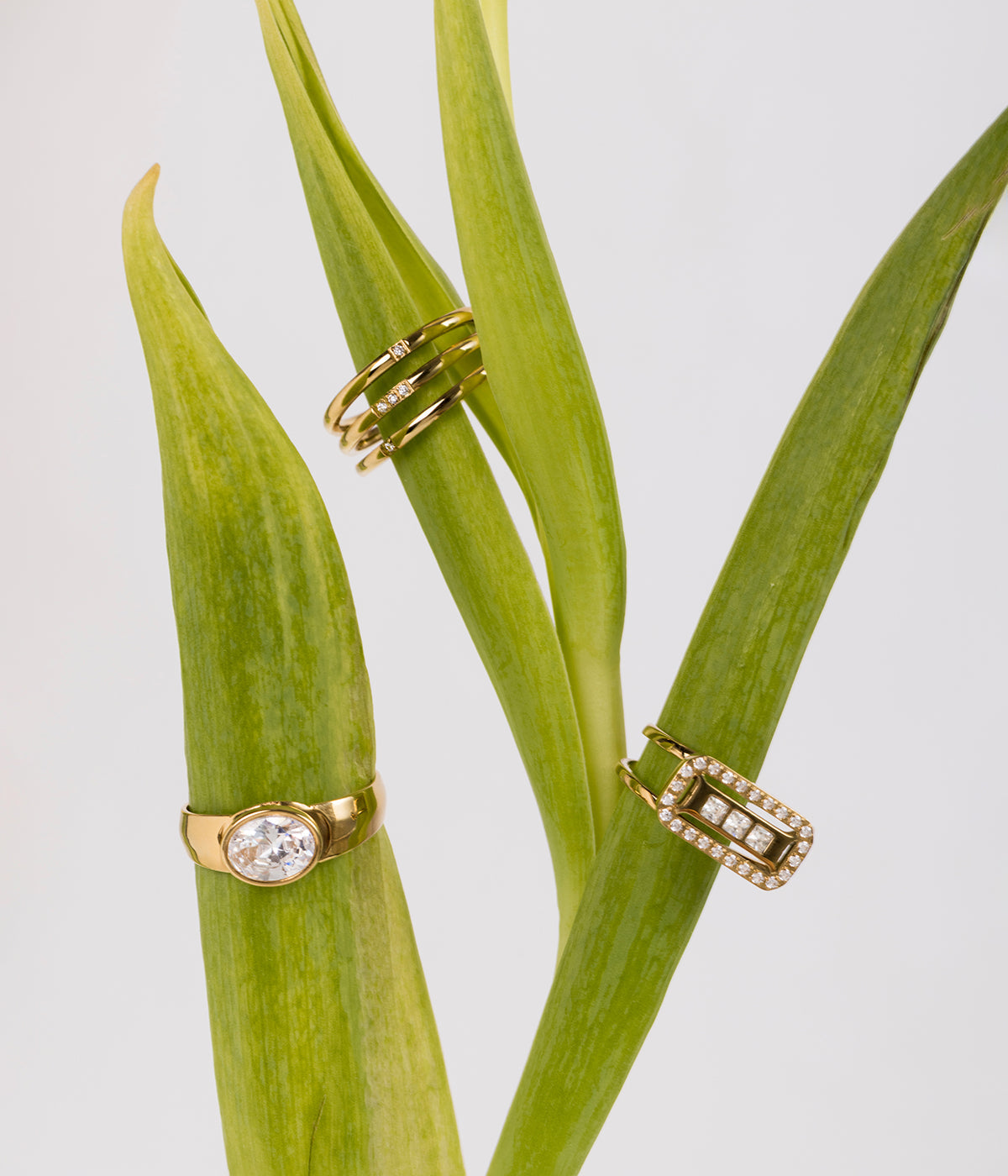 Bague Ornella (Acier doré)