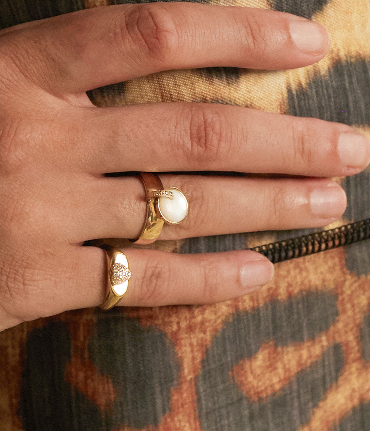 Bague Ysolde (Acier doré)