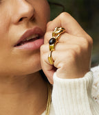 Bague Serment (Acier doré)