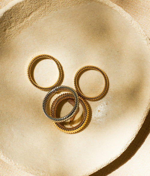 Bague Micro (Acier doré)