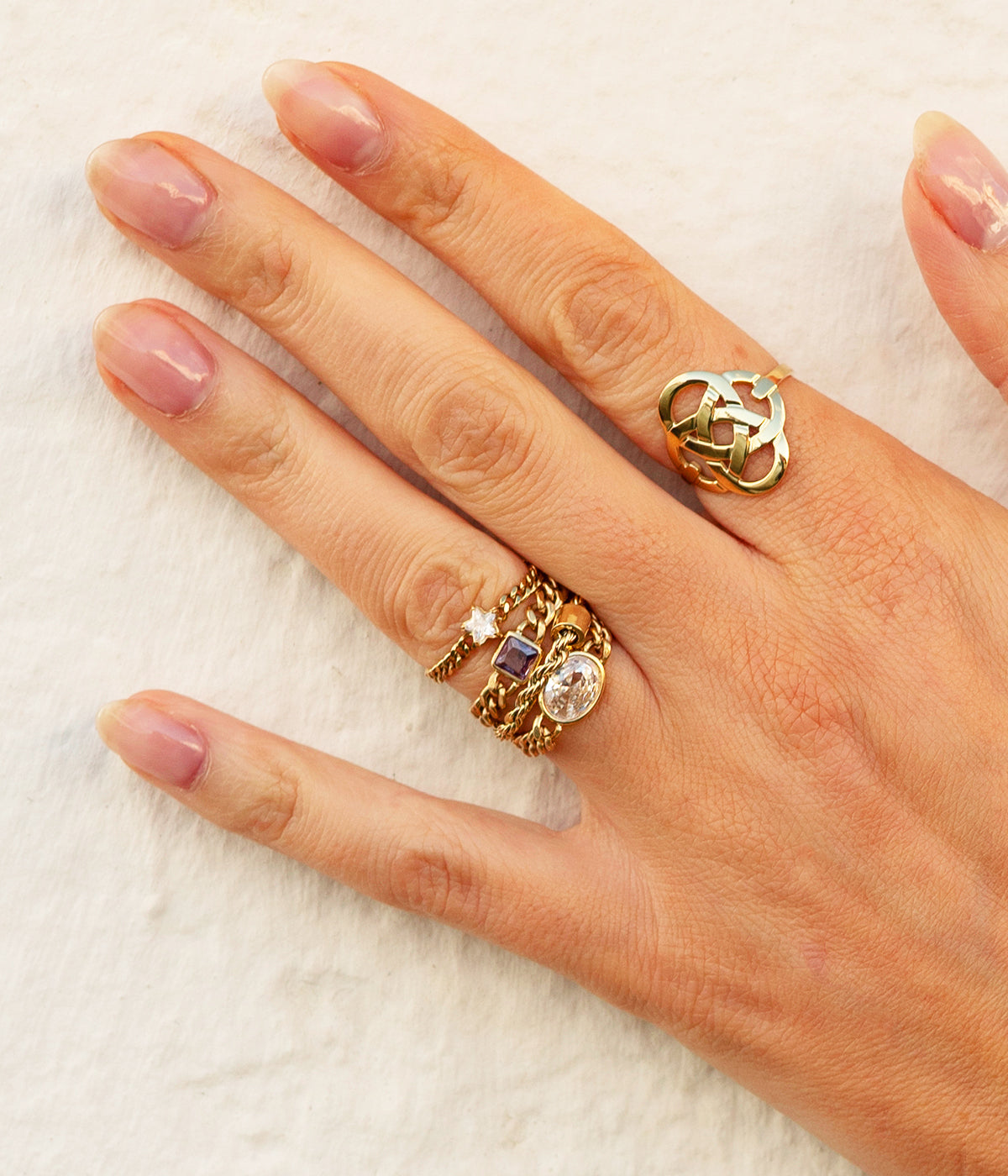 Bague Grazia (Acier doré)