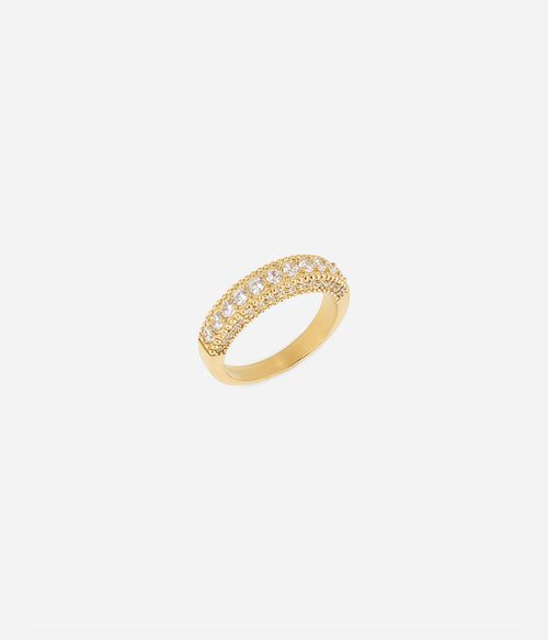 Bague Zyrelle (Acier doré)