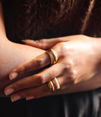 Bague Célinor (Acier doré)