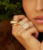 Bague Elaris (Acier doré)
