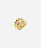 Bague Gloriosa (Acier doré)